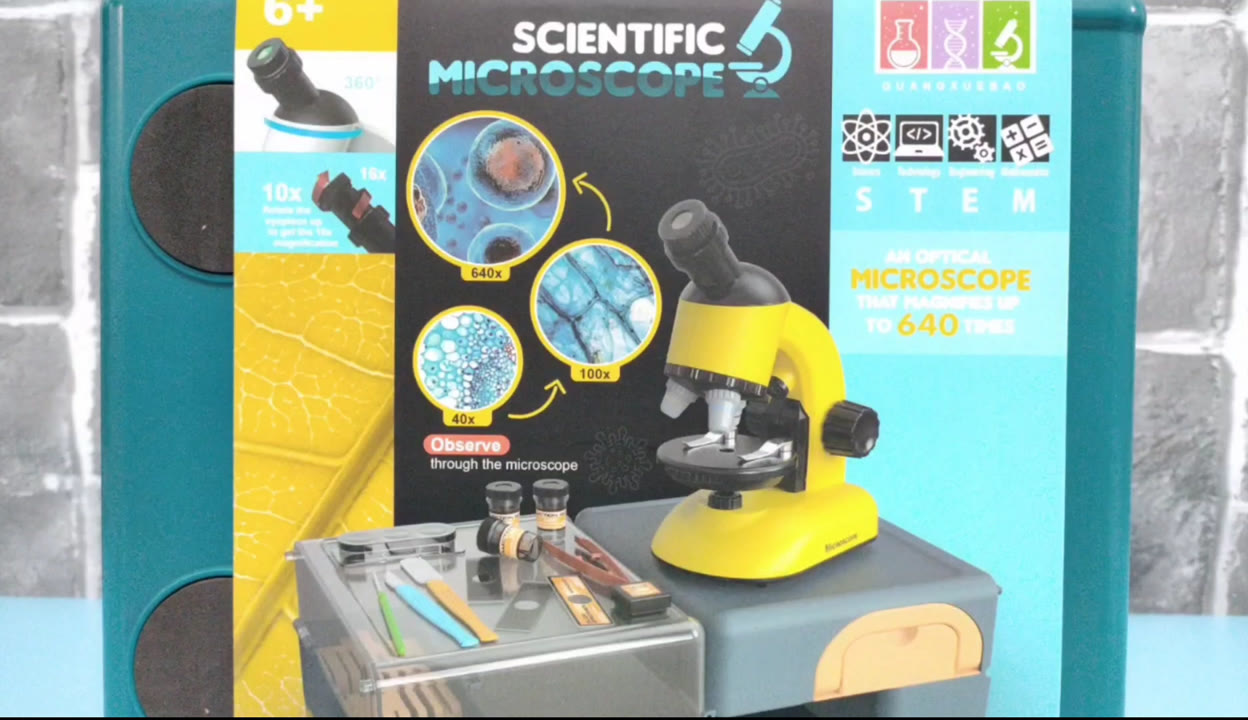 生物顯微鏡登場 - 弗特的生物實驗室之玩具開箱